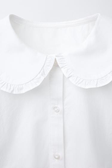 CHEMISE COL CLAUDINE - Blanc de Zara - Image 2