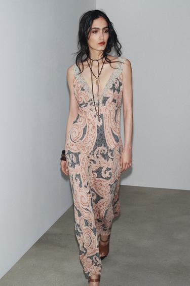 ROBE NUISETTE IMPRIMÉE ZW COLLECTION - Imprimée de Zara - Image 3