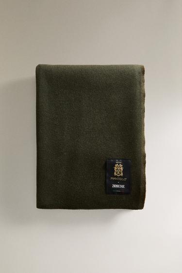 PLAID LAINE MANTECO - Vert de Zara - Image 4