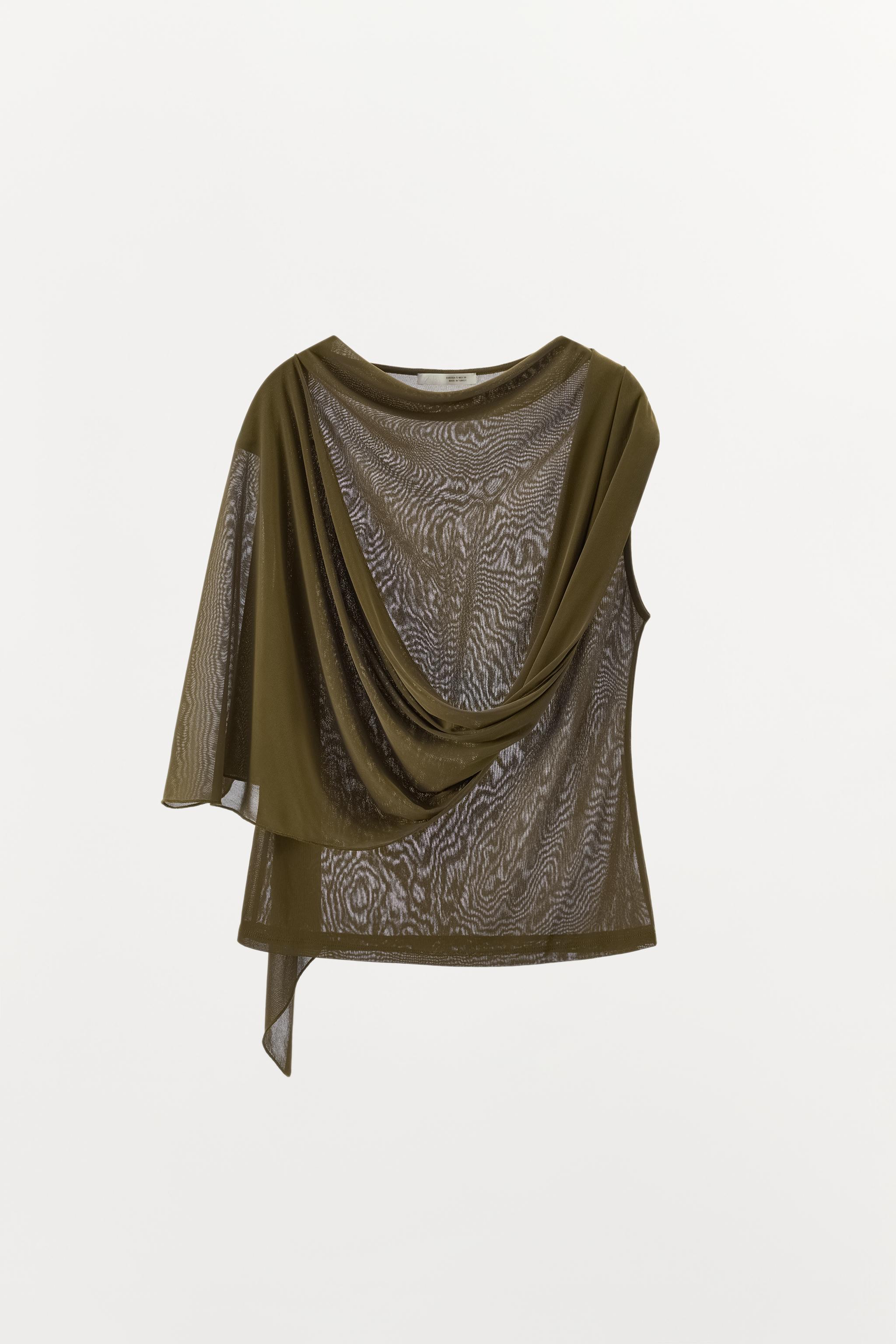 DRAPED ASYMMETRIC TOP