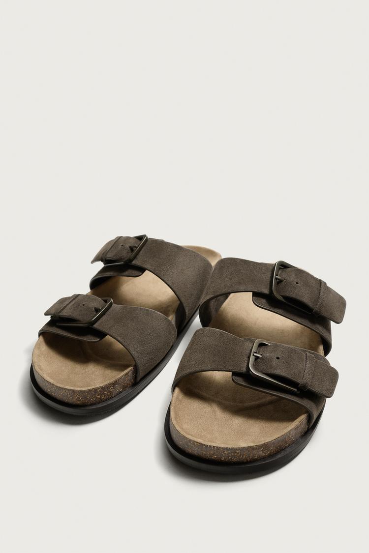 Sandalias de cuero con tiras 5