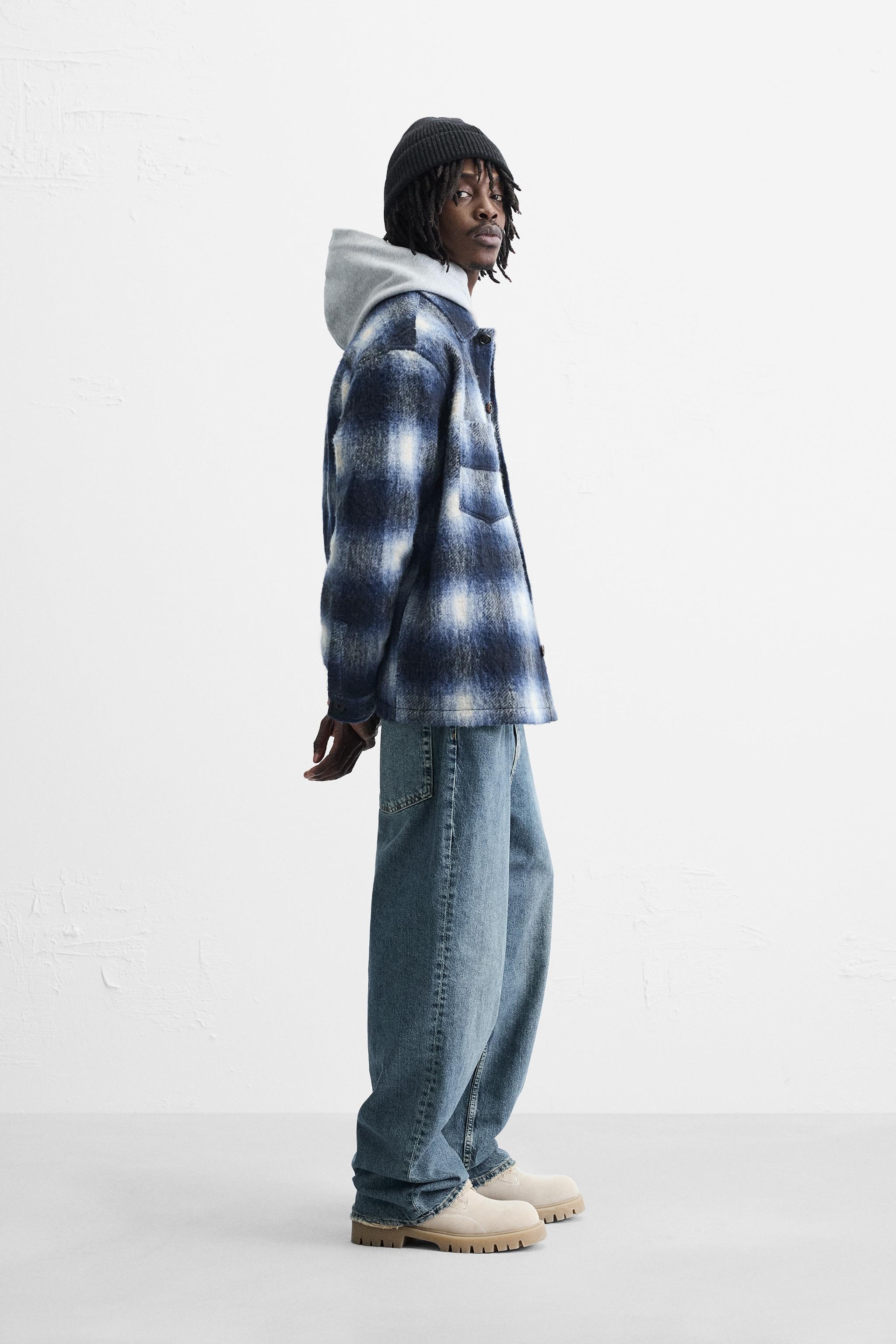 【COSYHARU】Delu Gradient Check Overshirt 0006_CLSR4016_CHARCOAL__0003_D