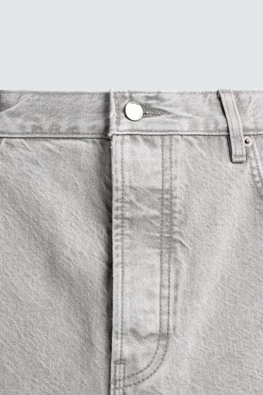 STRAIGHT ANKLE FIT JEANS - Grey by Zara - Image 8