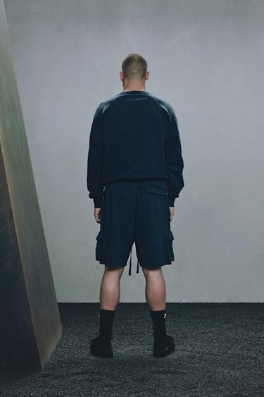 RELAXED FIT CARGO BERMUDA SHORTS X SR_A - Navy blue by Zara - Image 5