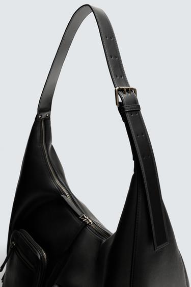 MULTI-POCKET SHOULDER BAG - Black by Zara - Image 5