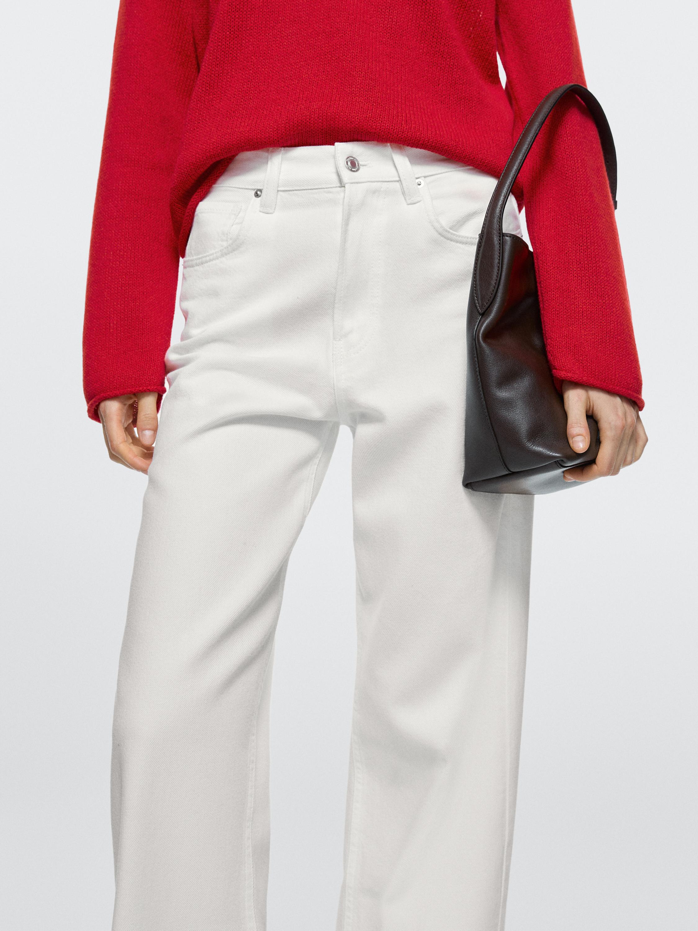 High-waist wide-leg jeans