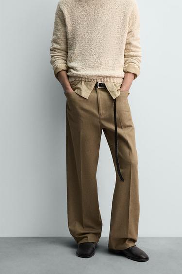 PANTALÓN STRAIGHT FIT LIMITED EDITION - Beige de Zara