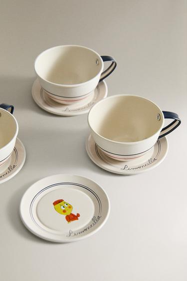 KIDS' LIMONCELLA X THE ANIMALS OBSERVATORY TOY DINNER SET - Cream by Zara - Image 1