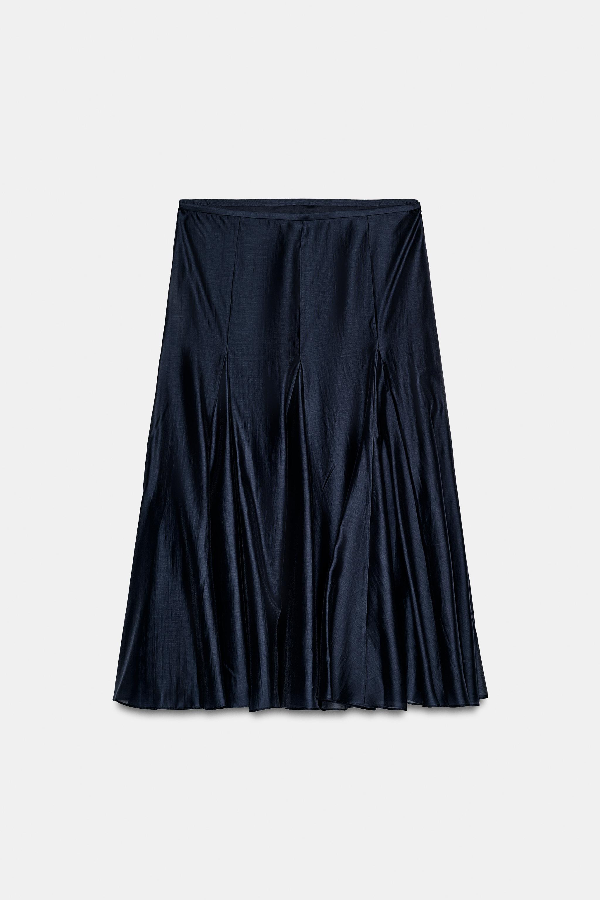 Женские юбки Zara ZW COLLECTION FLOWY SKIRT — фото 5
