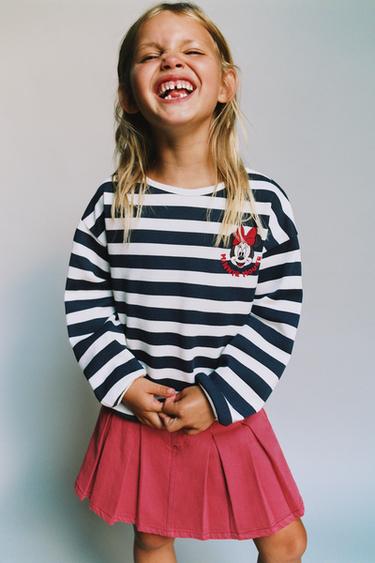 MINNIE MOUSE © DISNEY STRIPED T-SHIRT - Blue by Zara