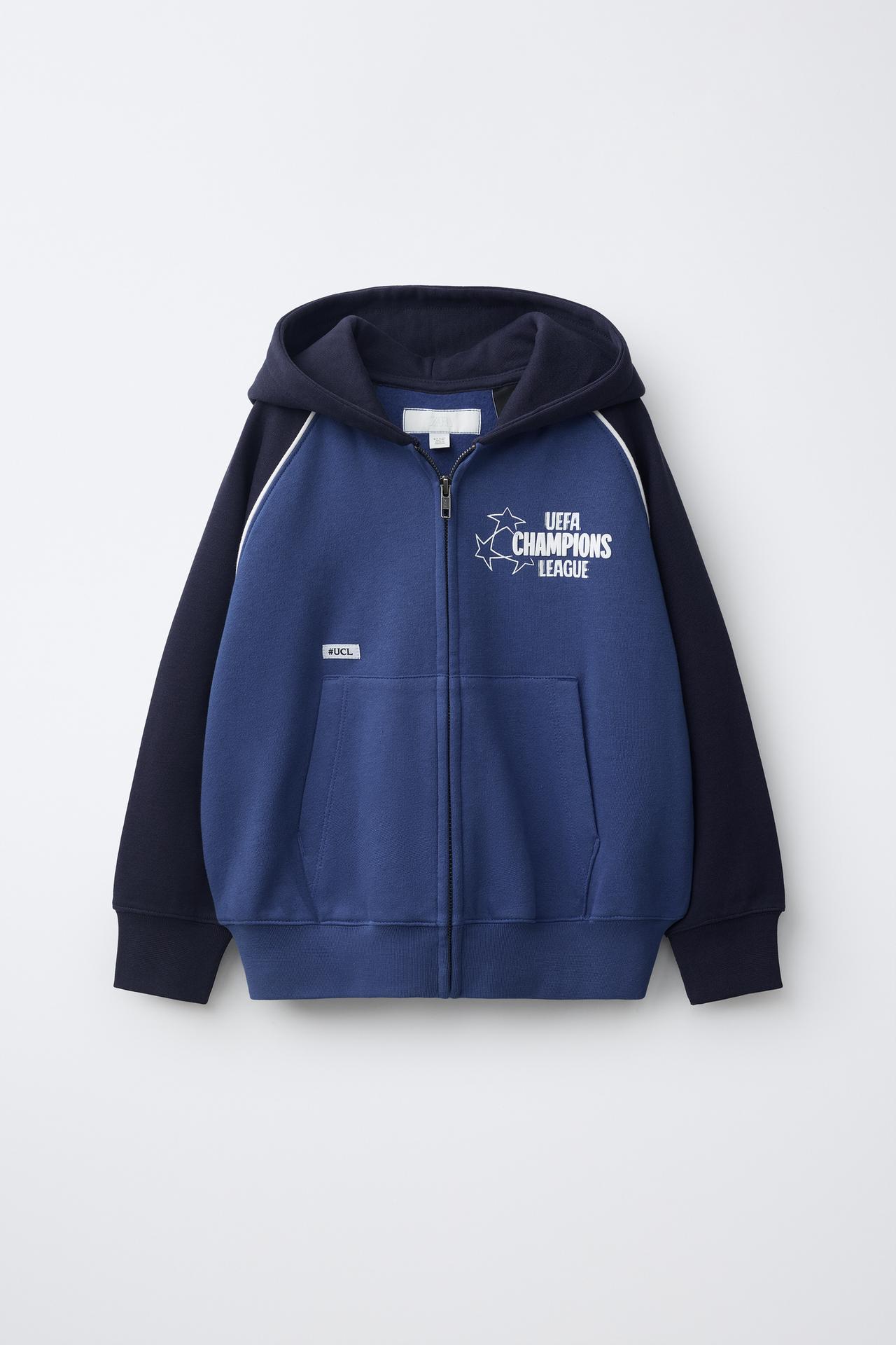 UEFA CHAMPIONS LEAGUE® HOODED JACKET — Blue