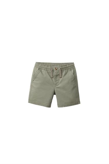 BERMUDAS CHINAS CORDÓNS - Verde de Zara