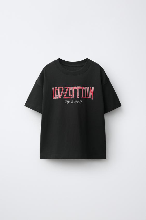 T-SHIRT IMPRIMÉ LED ZEPPELIN® - Noir de Zara - Image 0