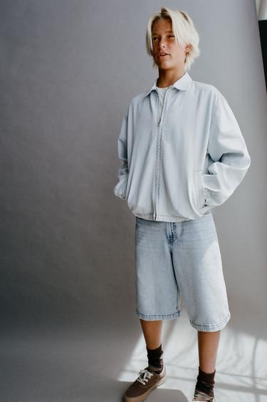 CAZADORA DENIM - Azul claro de Zara