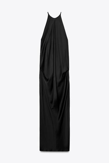 ROBE SATINÉE ZW COLLECTION - Noir de Zara - Image 6