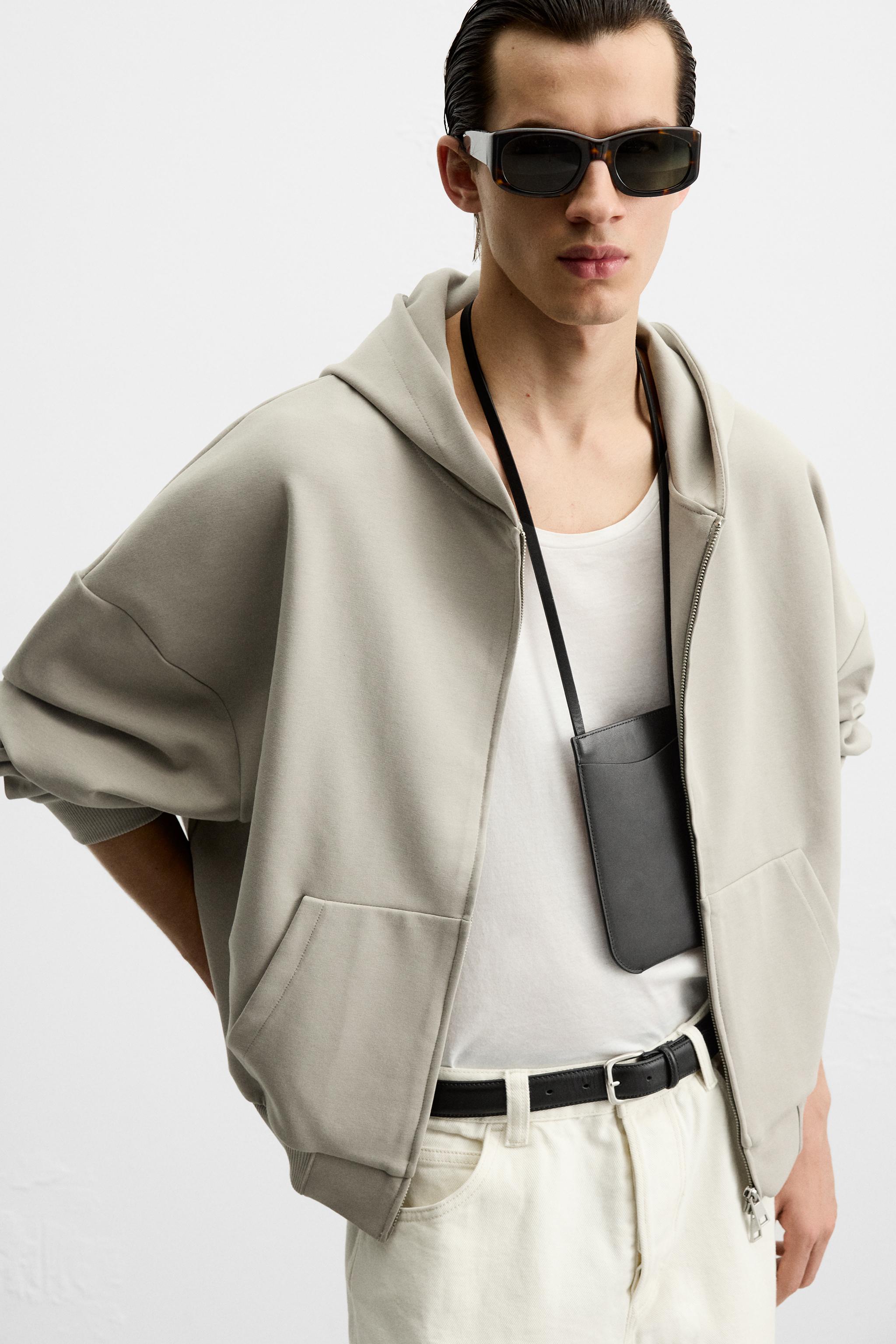 安心★関税込み★ZARA★BOXY FIT TECHNICAL HOODIE BOXY FIT TECHNICAL HOODIE SWEATSHIRT - Mid-gray | ZARA