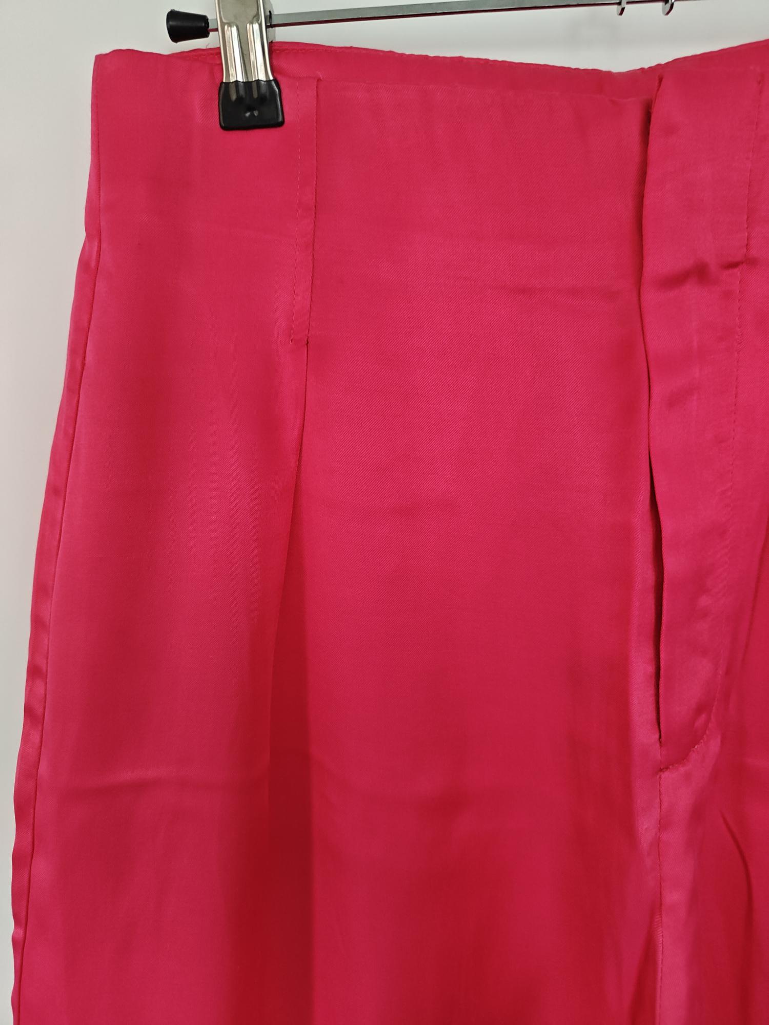 FULL-LENGTH SATIN TROUSERS