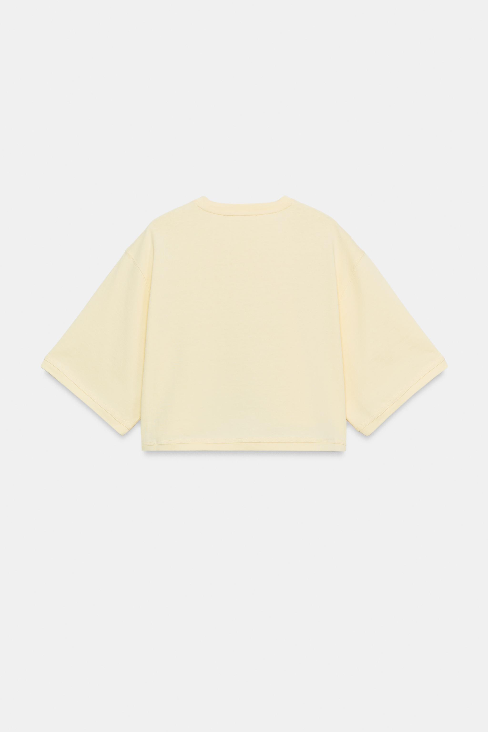 OVERSIZE CROP T-SHIRT - Görsel 5