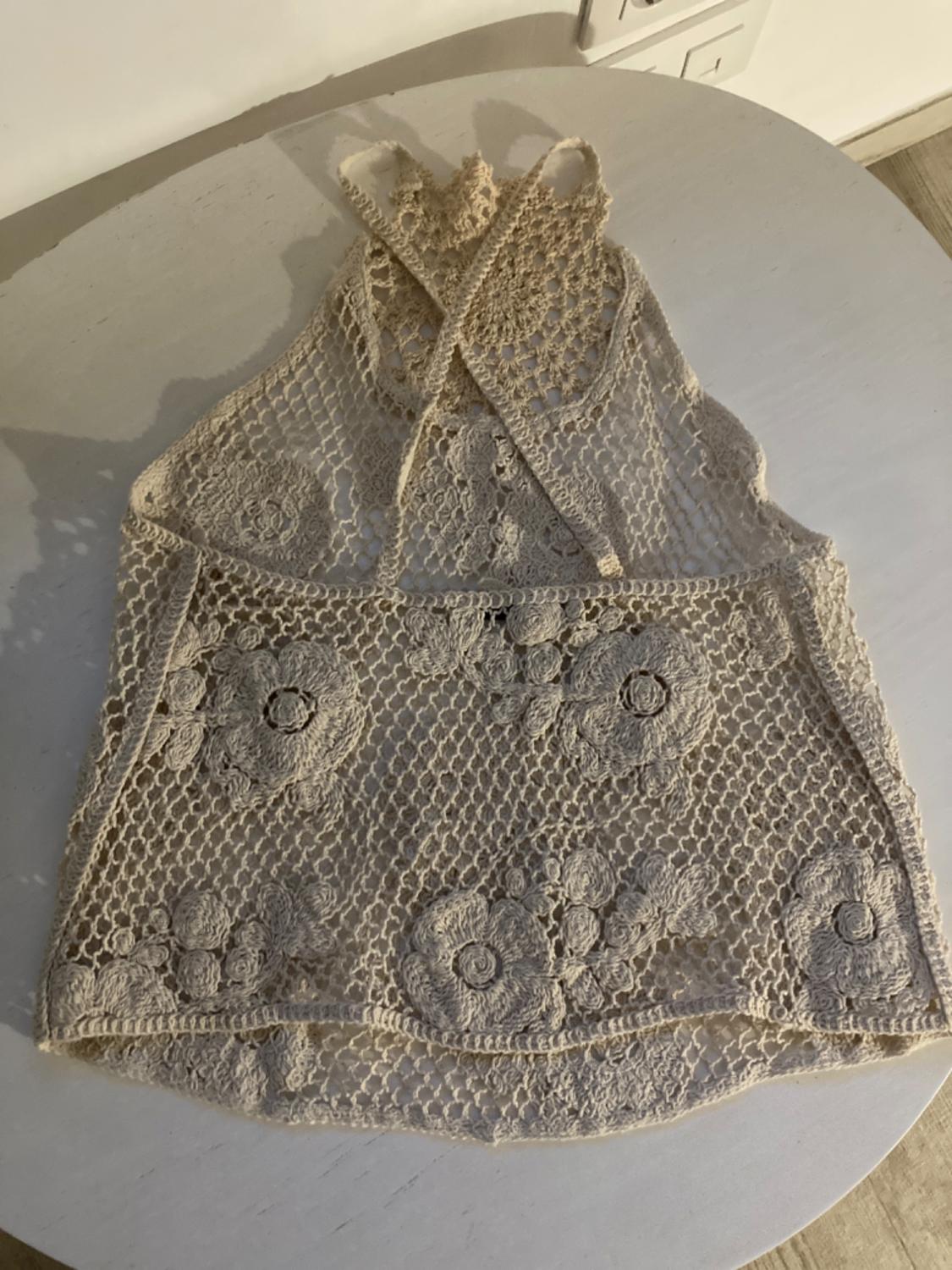 CROCHET HALTER NECK TOP - Image 3