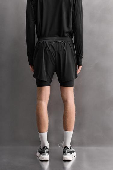 SHORT DE RUNNING 2 EN 1 - Noir de Zara - Image 2