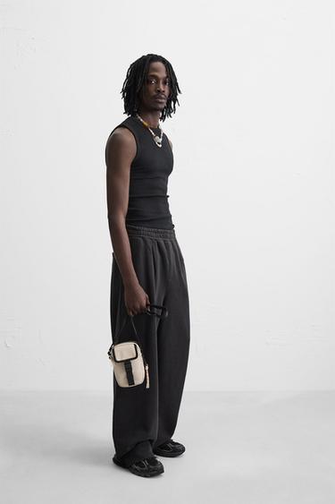 SAC BANDOULIÈRE EFFET GOMME - Blanc ivoire de Zara - Image 1