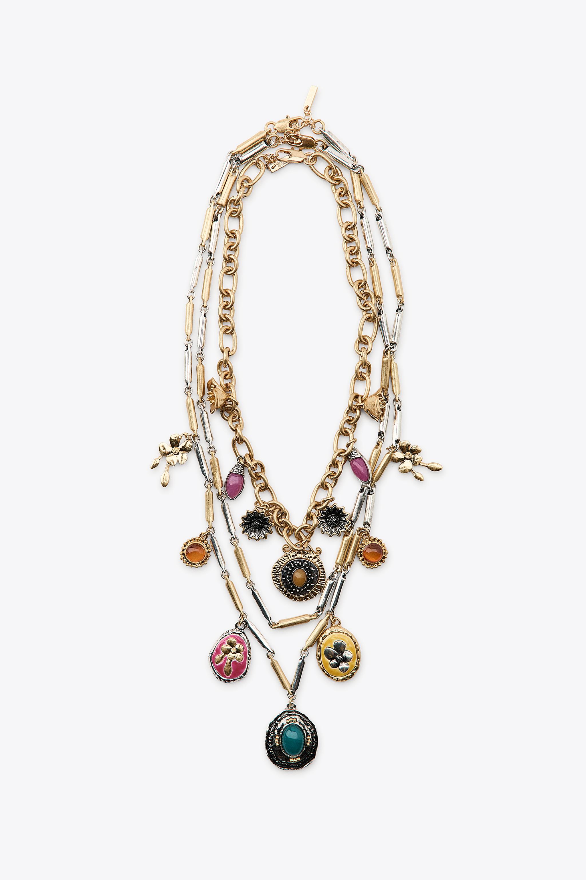 3-PACK OF COMBINED CHARM NECKLACES