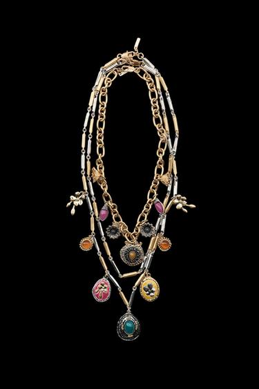 PACK OF 3 COMBINED CHARM NECKLACES - Gold / Silver by Zara - Image 0