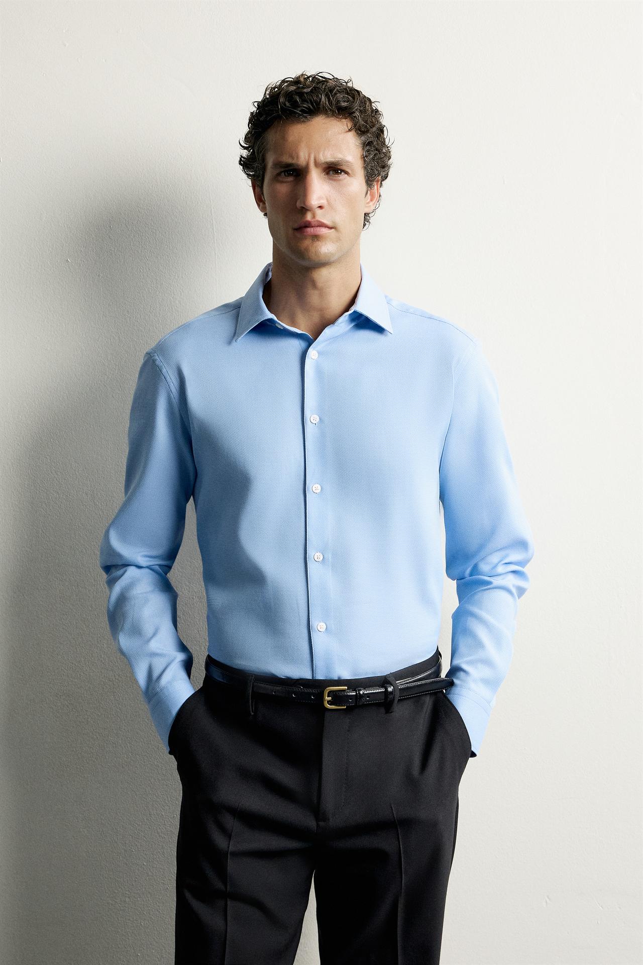 EASY CARE TEXTURED SHIRT — 981