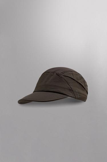 Zara PERFORATED TECHNICAL CAP LIMITED EDITION - Brown