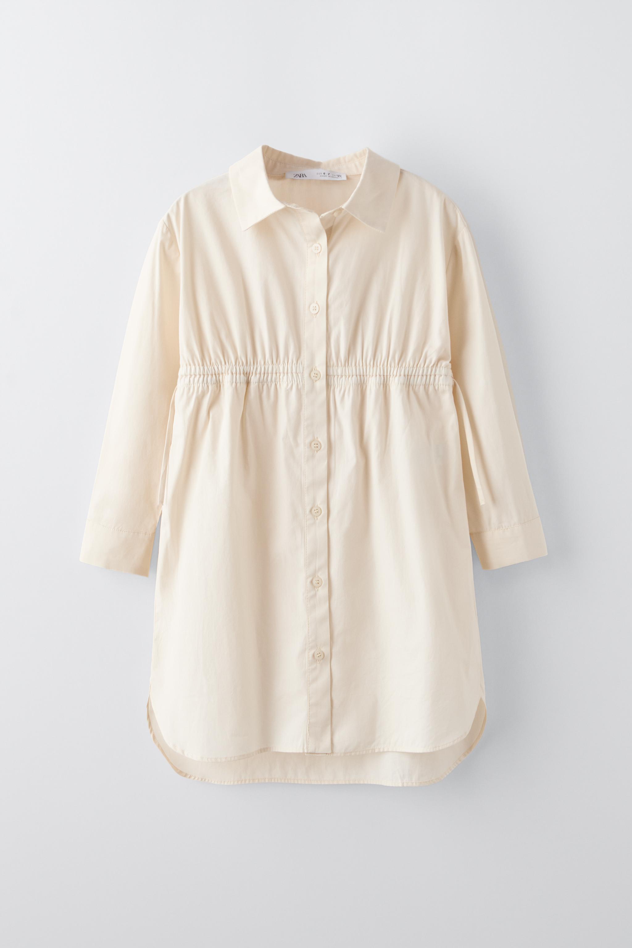 Robe chemise beige zara sale