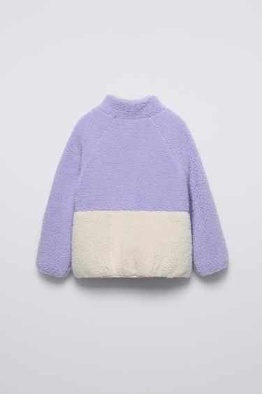 FAUX SHEARLING SKI COLLECTION JACKET - Ecru by Zara - Image 1