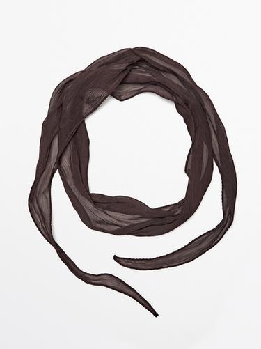 Fular corbatero - Chocolate de Zara