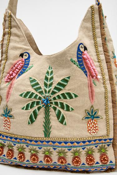BEADED SHOPPER - Ecru by Zara - Image 2