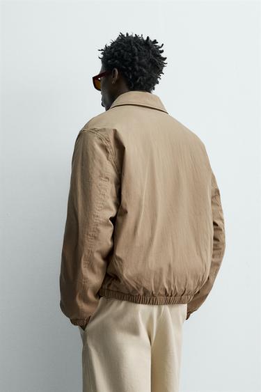 QUILTED TECHNICAL JACKET - camel by Zara - Image 2