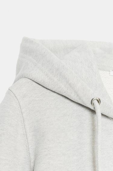 HOODIE - Grey marl by Zara
