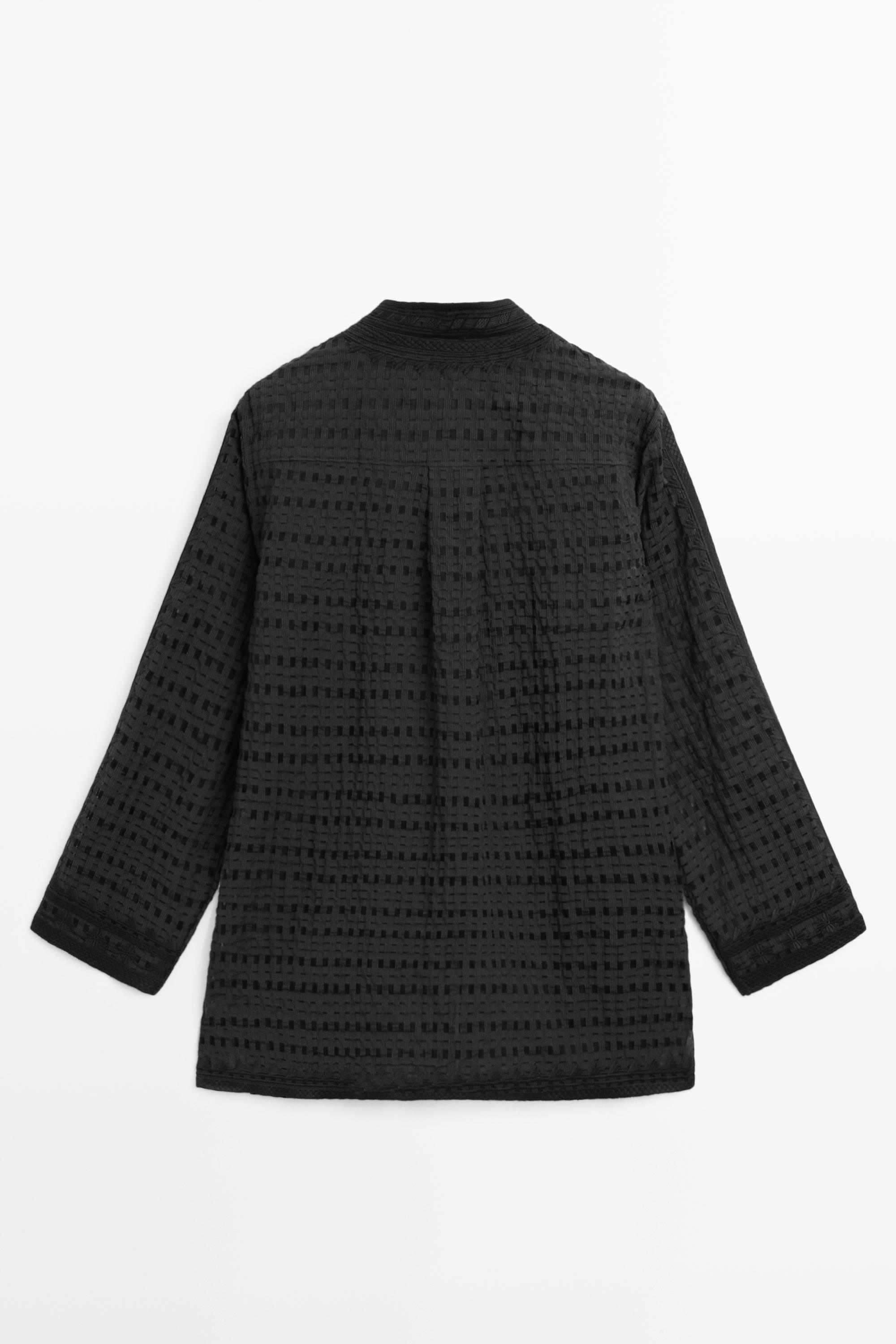 Chemisier fluide à broderies