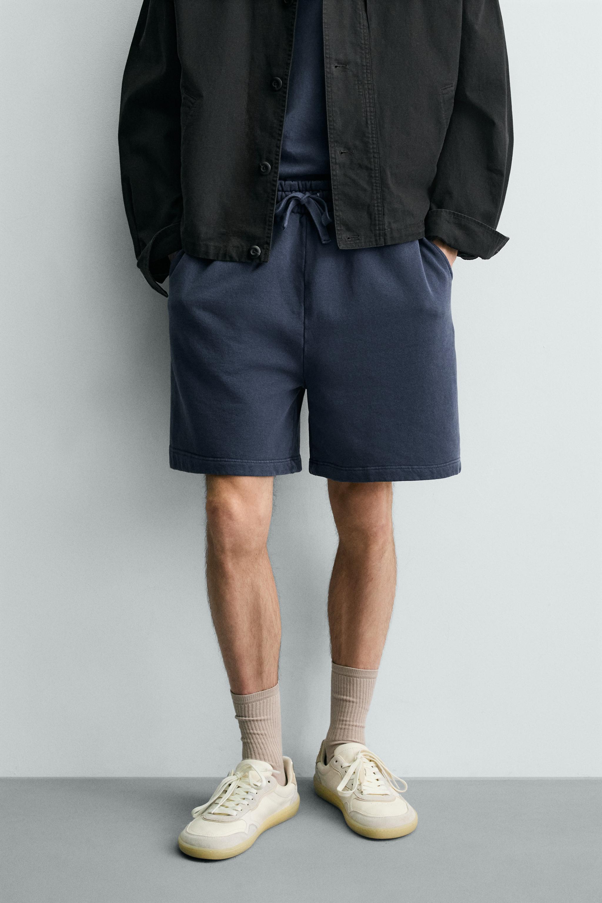 BASIC WASHED JOGGER SHORTS