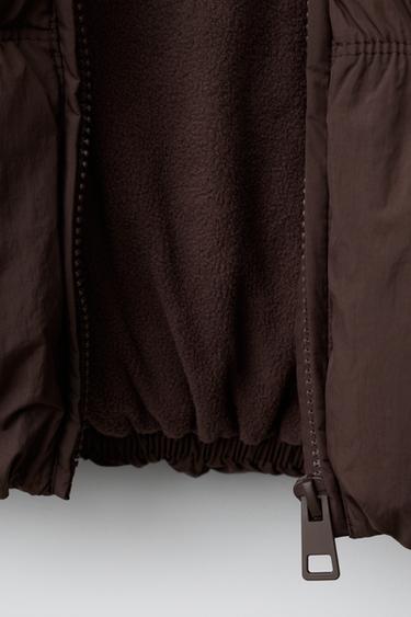 WATER-REPELLENT PUFFER COAT - Brown by Zara