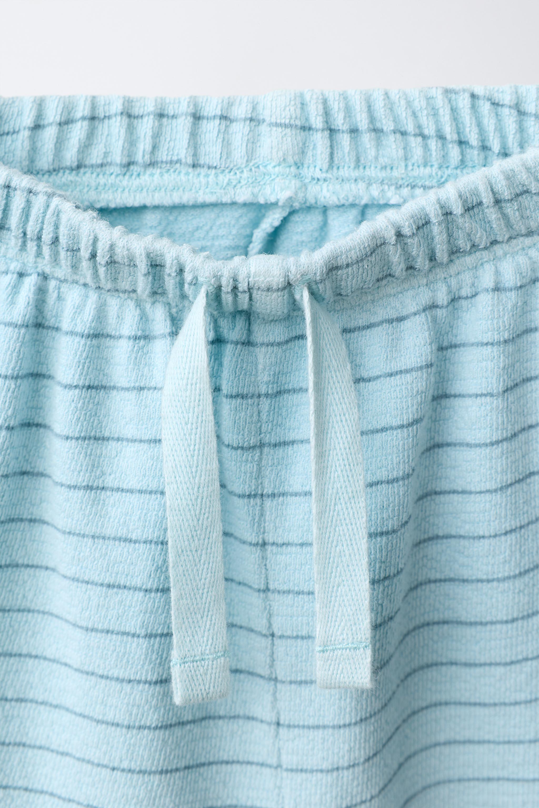 Детские шорты Zara STRIPED POLO SHIRT AND BERMUDA SHORTS SET — фото 4