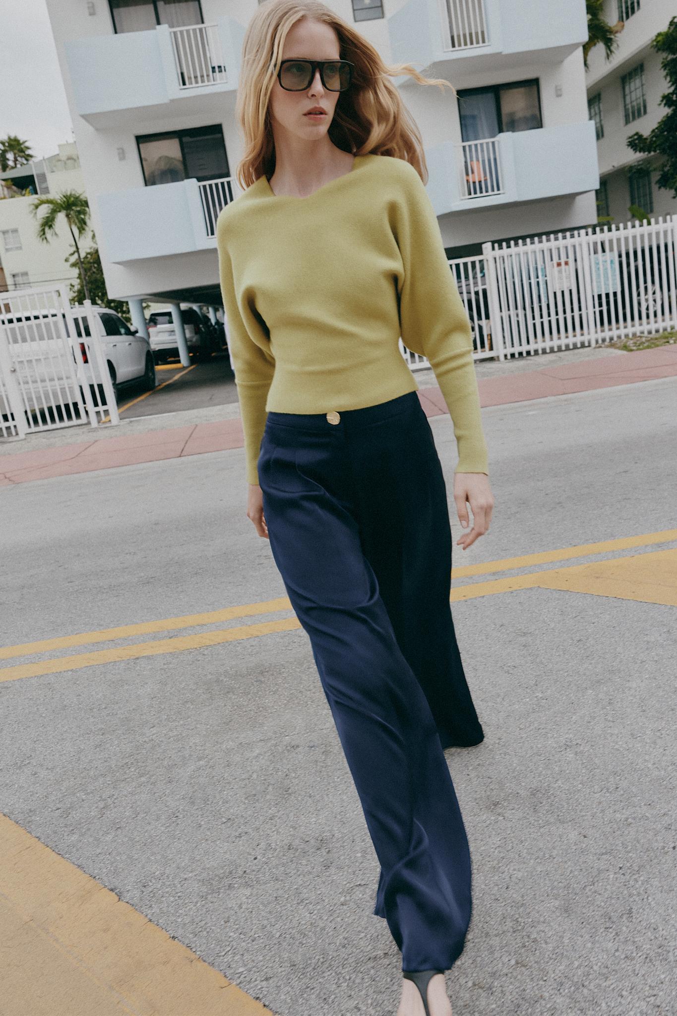 ZARA V-NECK KNIT JUMPER