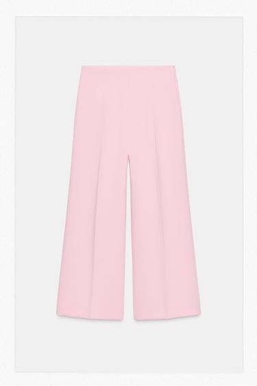 PANTALÓN CULOTTE ZW COLLECTION - Rosa de Zara
