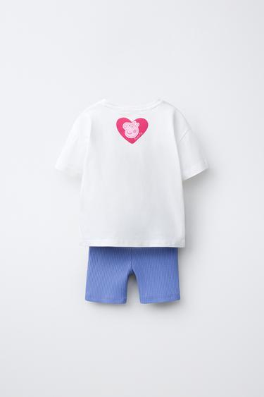 ENSEMBLE T-SHIRT ET LEGGING CYCLISTE PEPPA PIG ™ - Bleu de Zara - Image 1