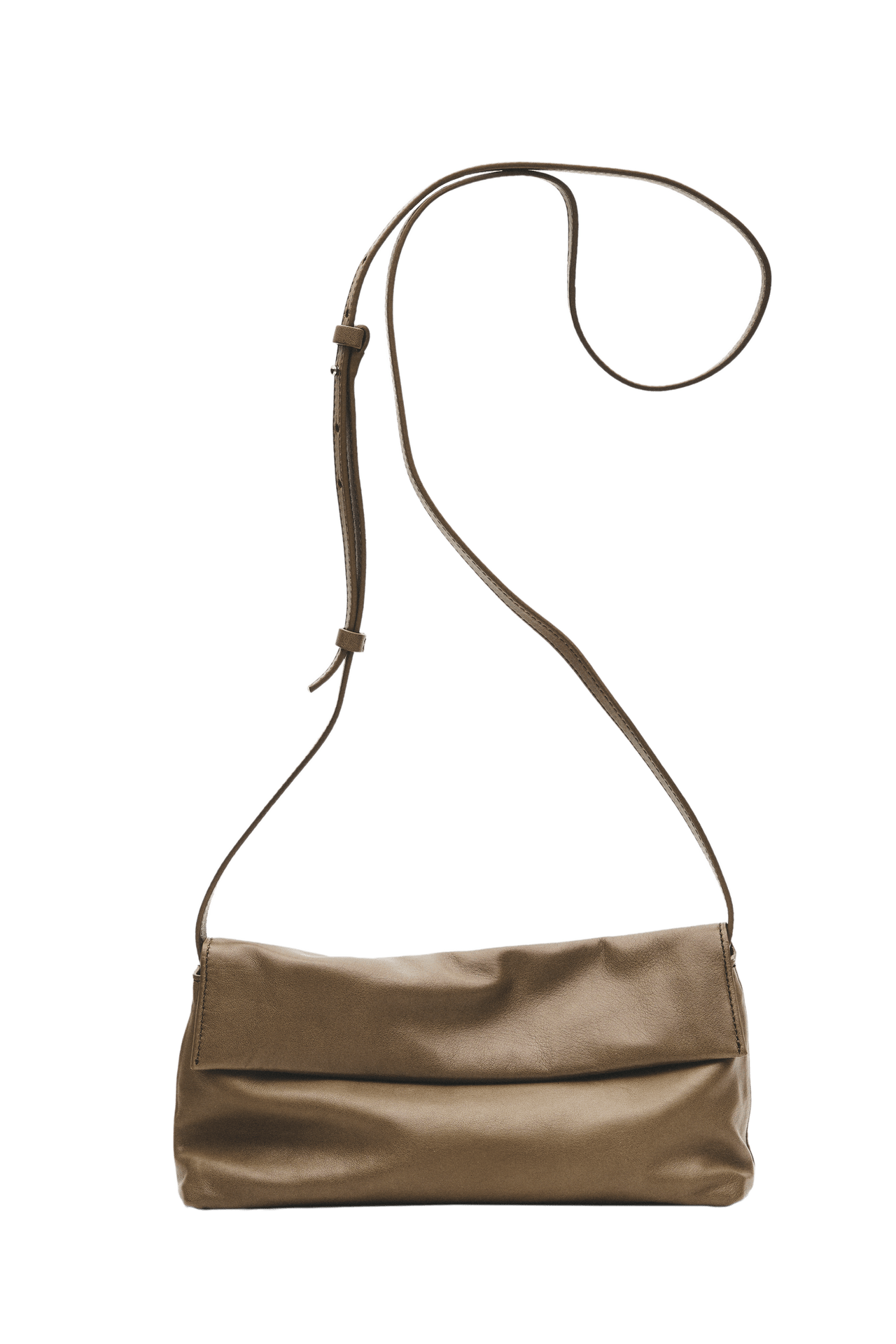 Nappa leather crossbody bag — Black gold