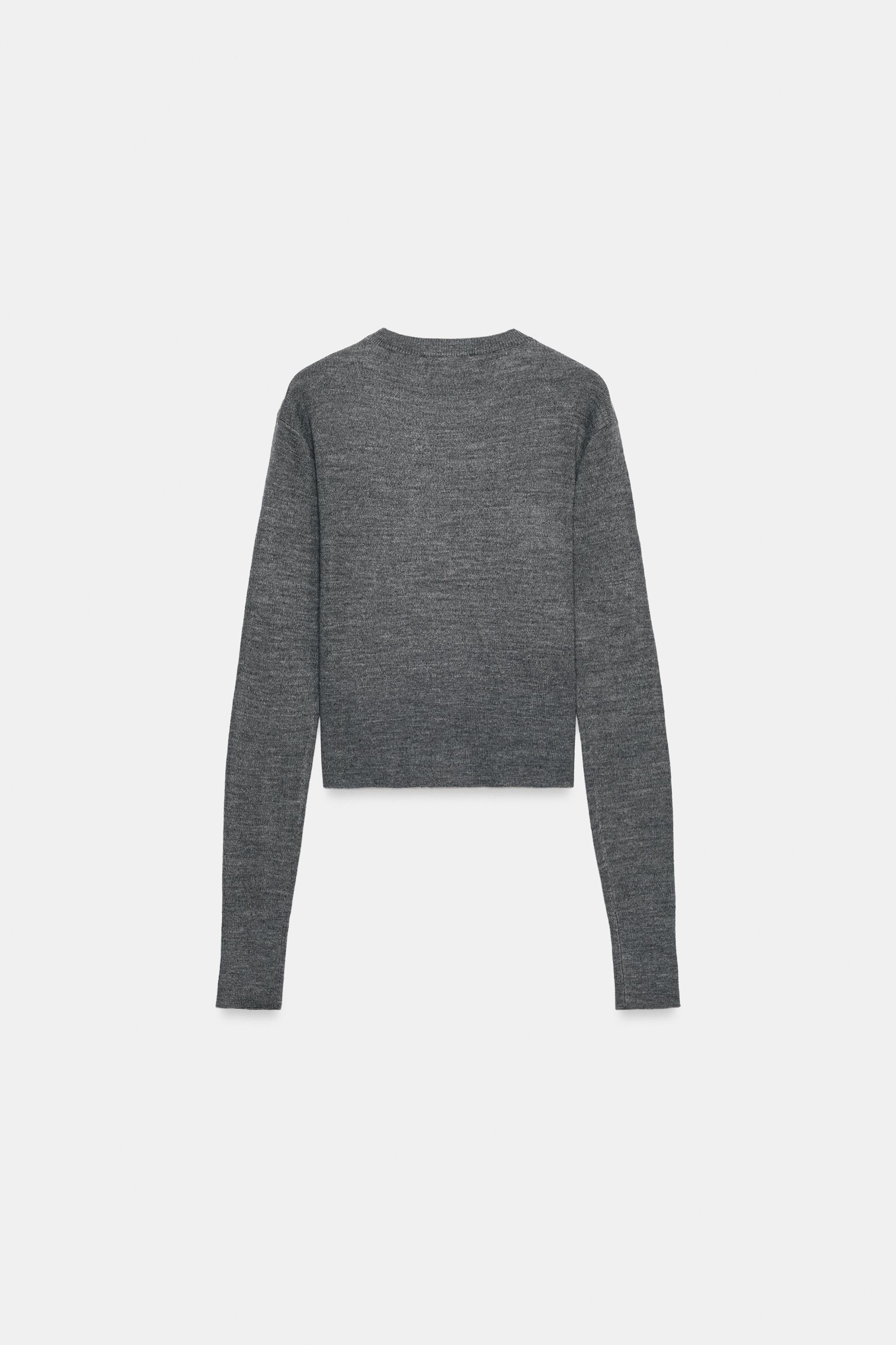 CROPPED WOOL SWEATER