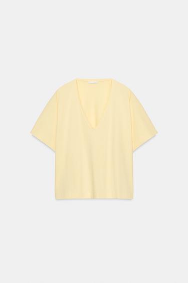 RUSTIC CAPE TOP - Yellow by Zara