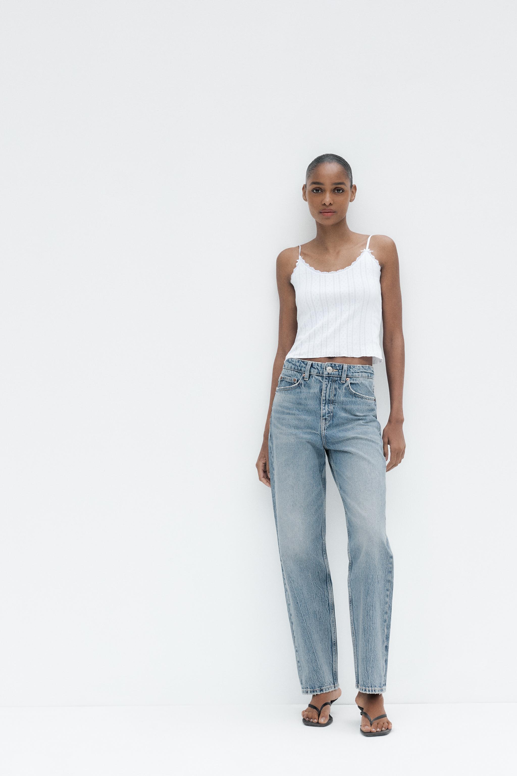 MOM FIT JEANS TRF MET HIGH WAIST - Lichtgrijs | ZARA Nederland / The  Netherlands