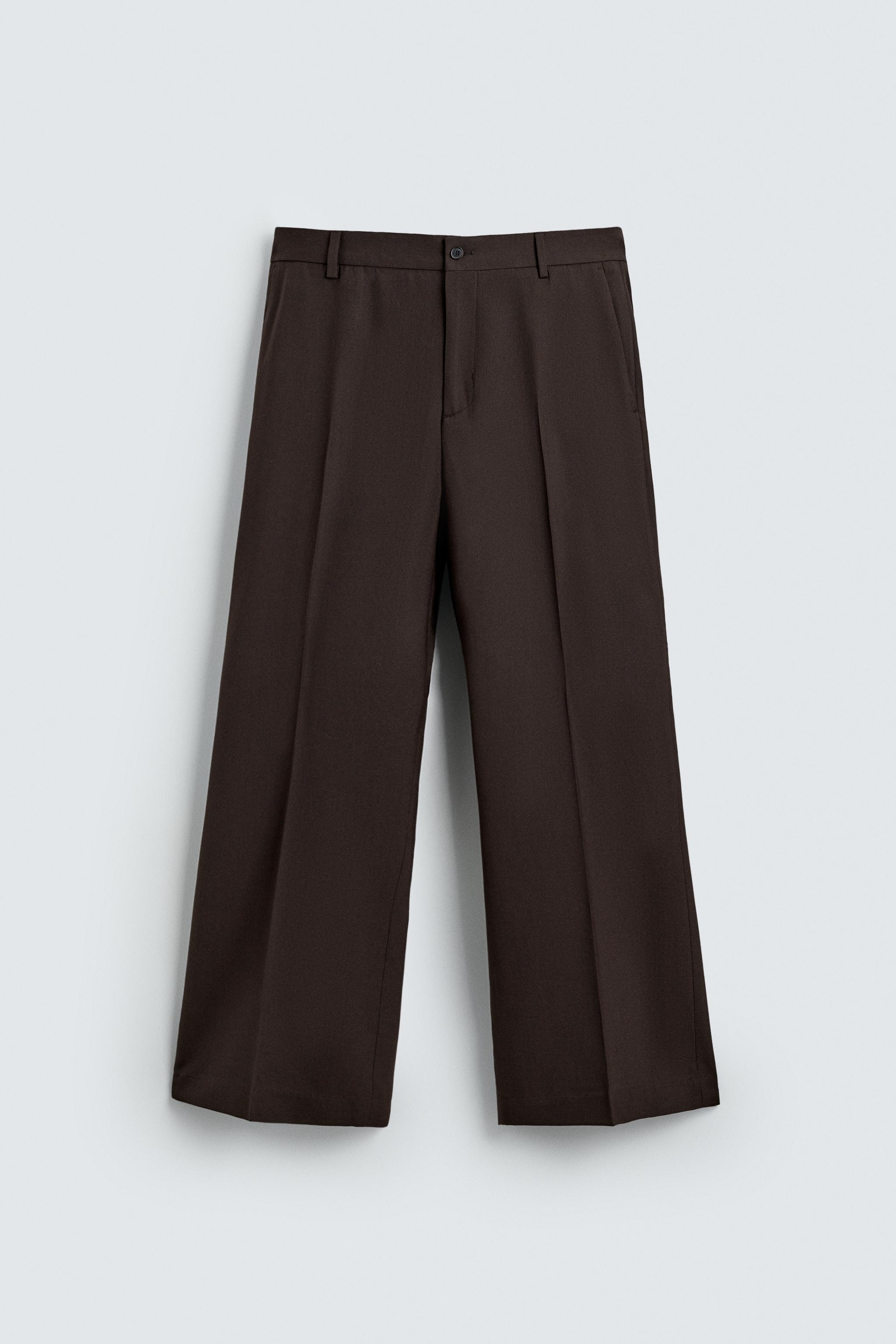 FLARE FIT SUIT PANTS WITH WOOL
