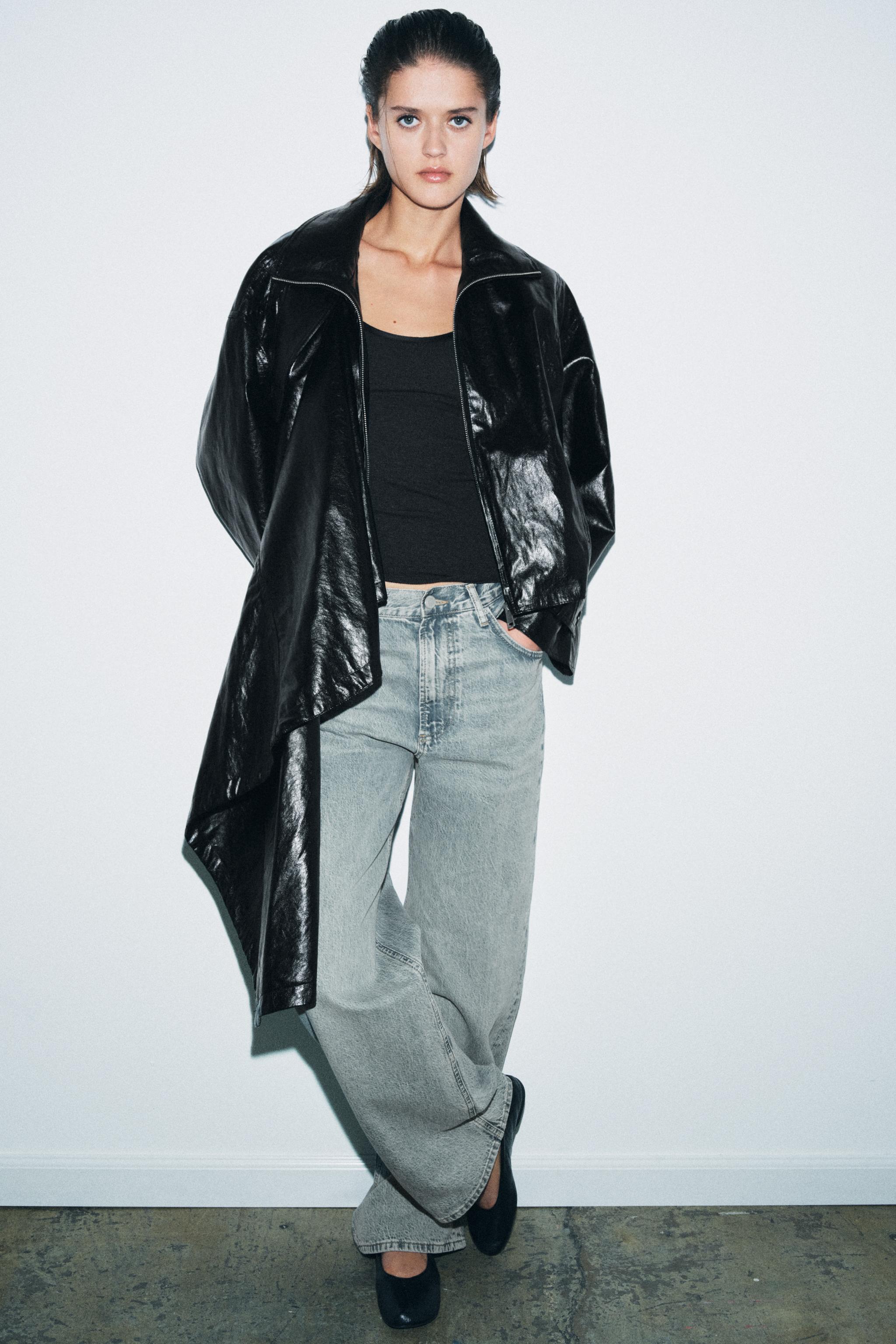 ブラックレザージャケット レディース | ZARA 日本