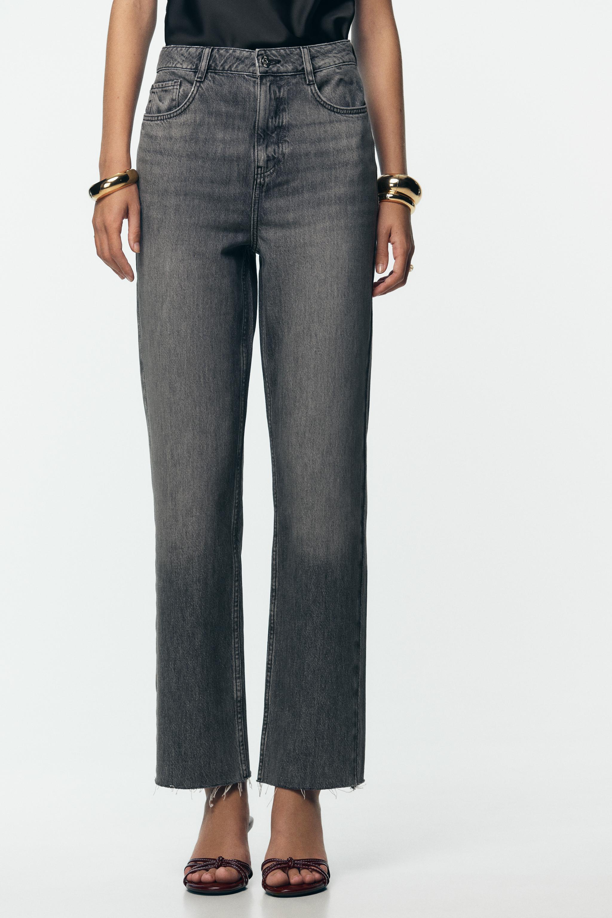 JEANS Z.02 STRAIGHT ANKLE ハイウエスト - エクリュ | ZARA