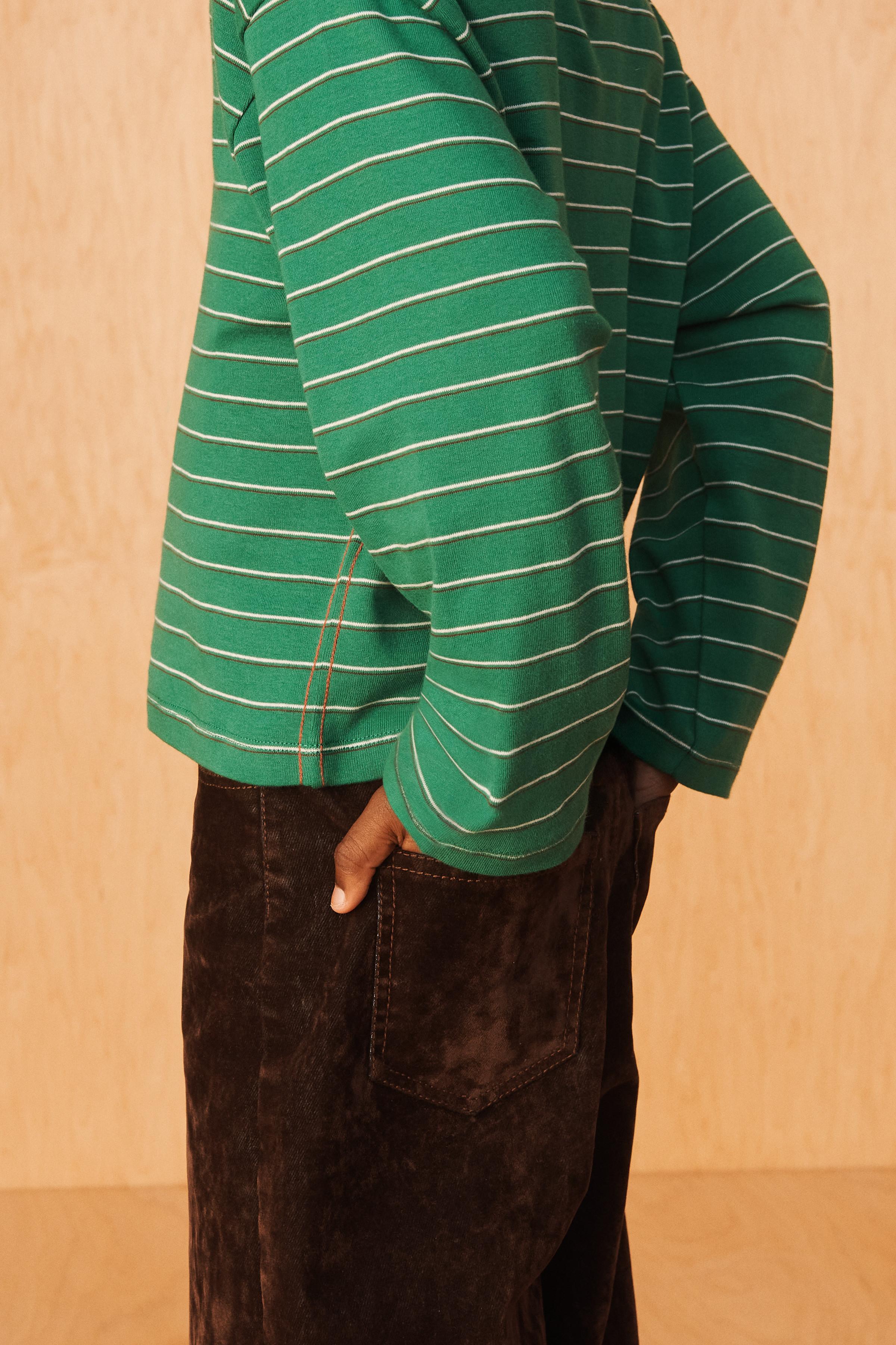 LIMITED EDITION STRIPED TOPSTITCH T-SHIRT